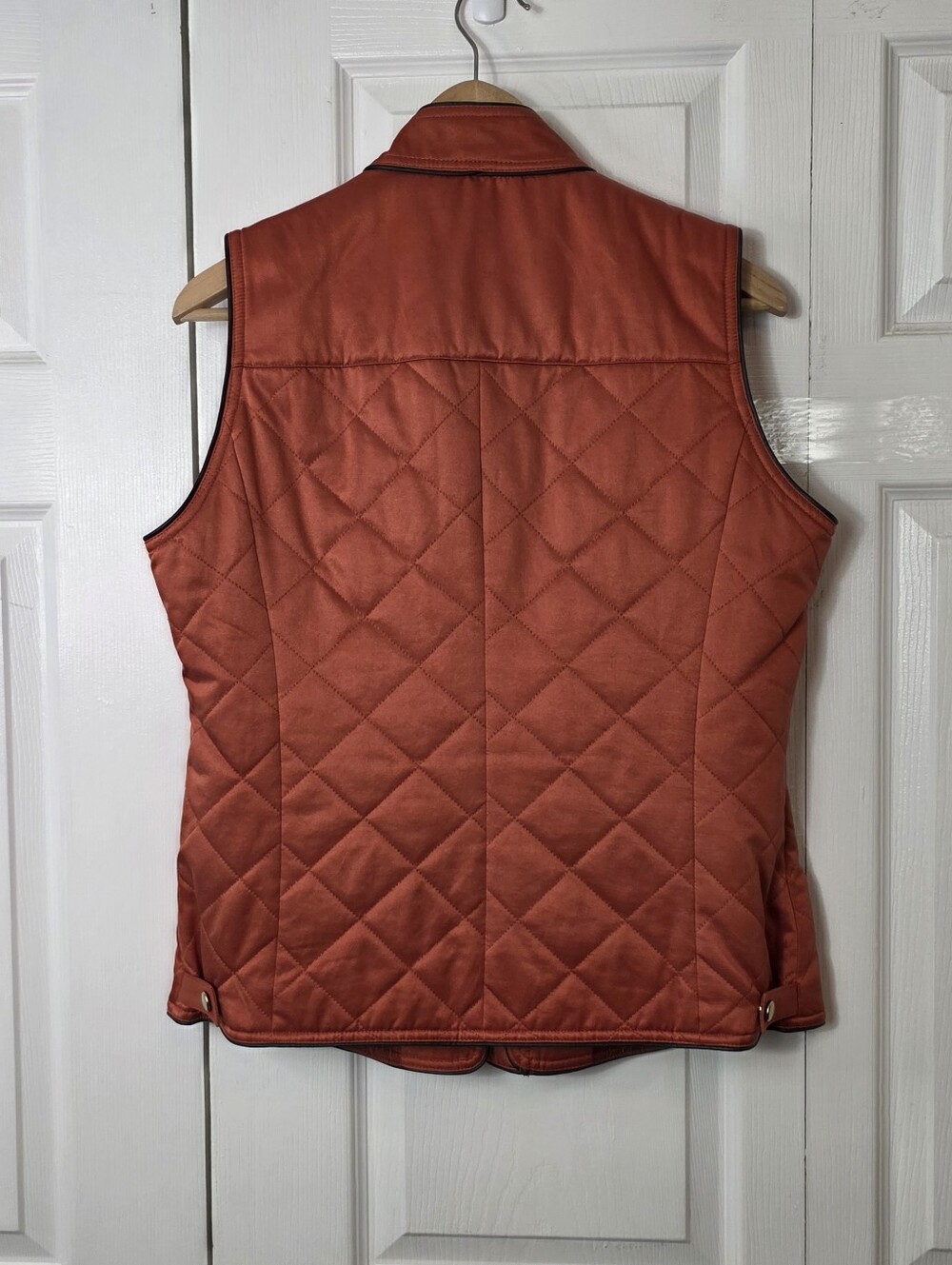 Pendleton Quilted Copper Diamond Women's Vest Medium - Picture 8 of 9